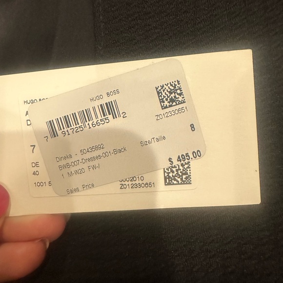 Boss By Hugo Boss: Dineka Houndstooth Jersey Sheath Dress NWT Size 8 - Picture 2 of 6